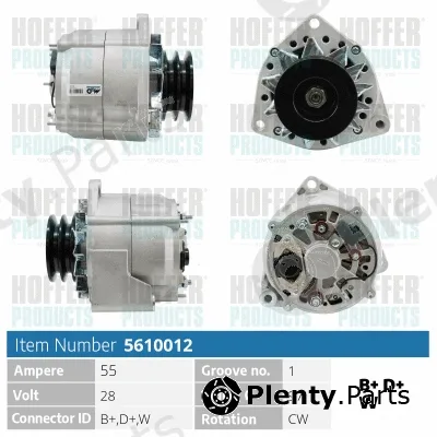 Hoffer H5610012 — Alternator