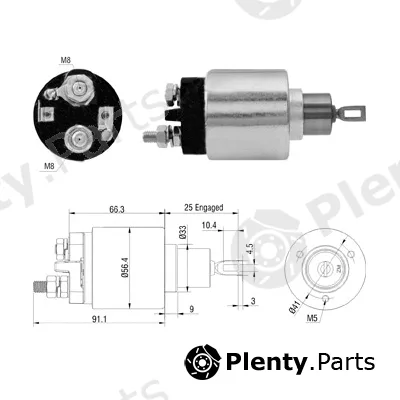 Hoffer 46306 — Solenoid Switch, starter