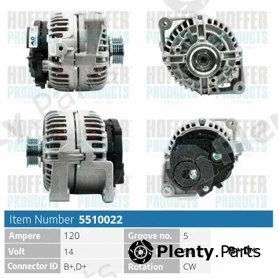 Hoffer H5510022 — Alternator