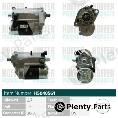 Hoffer H5040561 — Starter