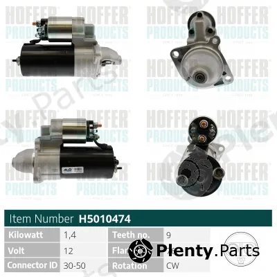 Hoffer H5010474 — Starter