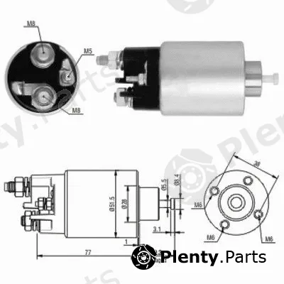 Hoffer 46058 — Solenoid Switch, starter
