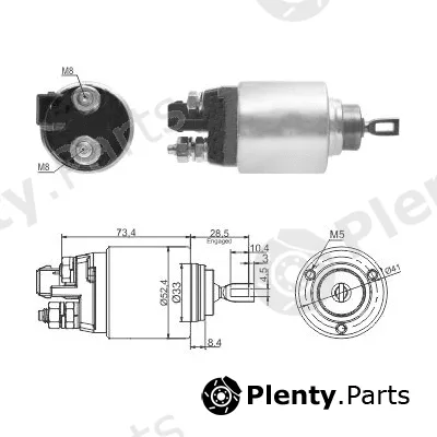Hoffer 46309 — Solenoid Switch, starter