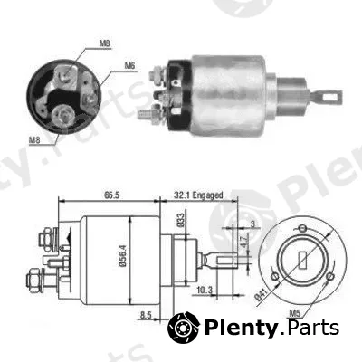 Hoffer 46064 — Solenoid Switch, starter