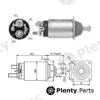 Hoffer 46252 — Solenoid Switch, starter