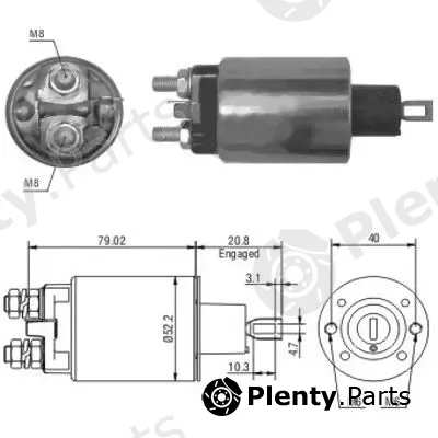 Hoffer 46165 — Solenoid Switch, starter