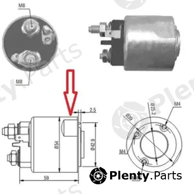 Hoffer 46086 — Solenoid Switch, starter