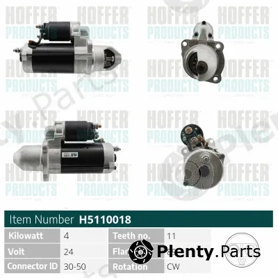 Hoffer H5110018 — Starter