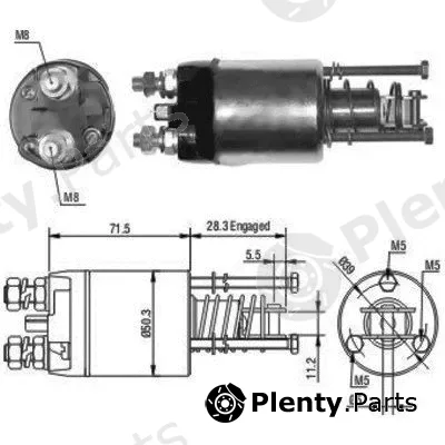 Hoffer 46046 — Solenoid Switch, starter