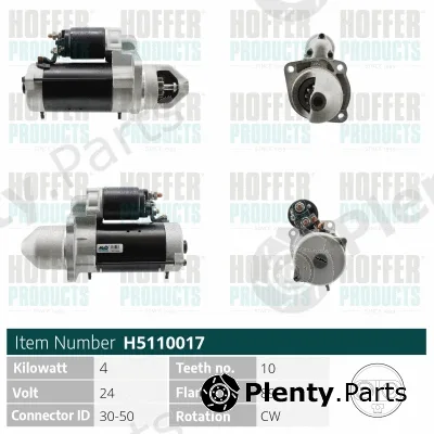 Hoffer H5110017 — Starter