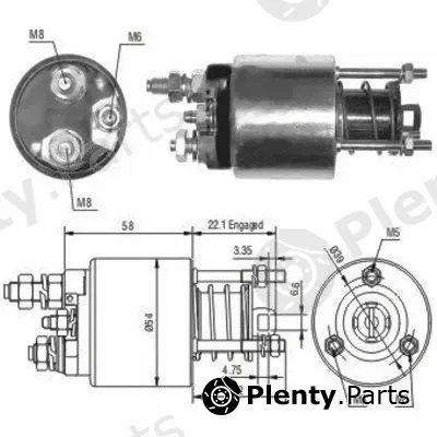 Hoffer 46077 — Solenoid Switch, starter