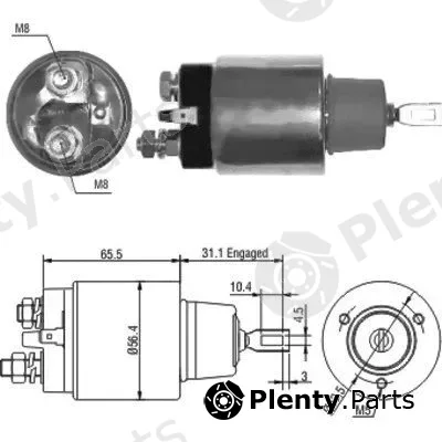 Hoffer 46066 — Solenoid Switch, starter