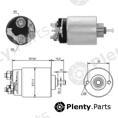 Hoffer 46104 — Solenoid Switch, starter