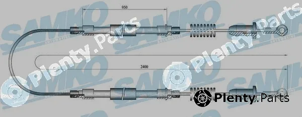 Samko C0602B — Cable Pull, parking brake