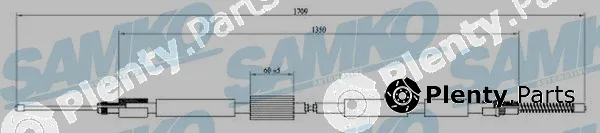 Samko C0003B — Cable Pull, parking brake