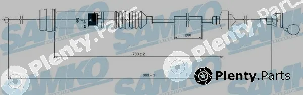 Samko C0013C — Cable Pull, clutch control