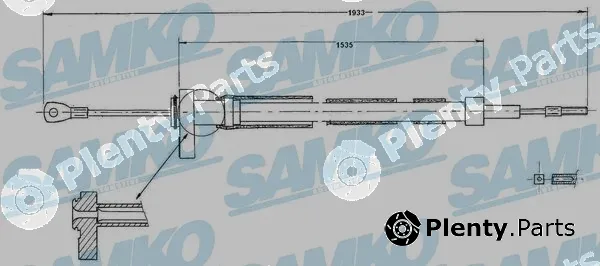 Samko C0900B — Cable Pull, parking brake