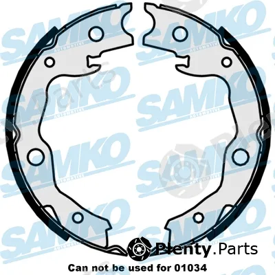 Samko 89870 — Brake Shoe Set, parking brake