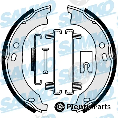 Samko 81003 — Brake Shoe Set, parking brake