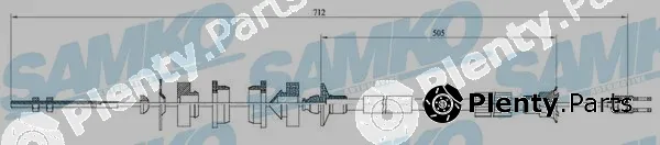 Samko C0005C — Cable Pull, clutch control