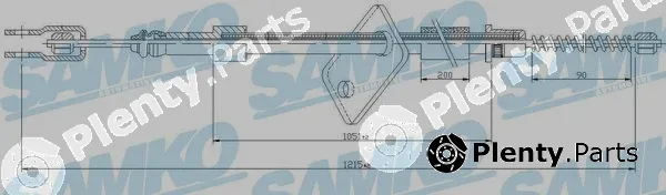 Samko C1676B — Cable Pull, parking brake