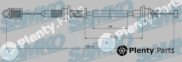 Samko C0131A — Accelerator Cable