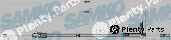 Samko C0425B — Cable Pull, parking brake