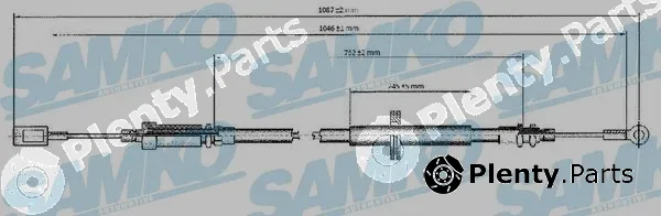 Samko C0173B — Cable Pull, parking brake