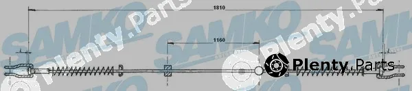 Samko C0987B — Cable Pull, parking brake