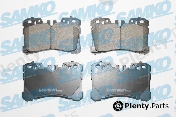 Samko 5SP1848 — Brake Pad Set, disc brake