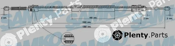 Samko C0741B — Cable Pull, parking brake
