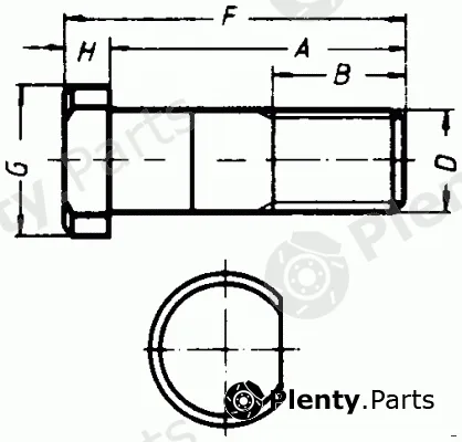 Lemförder 1290401 — Wheel Stud