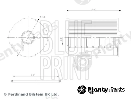 Blue Print ADBP210160 — Oil Filter