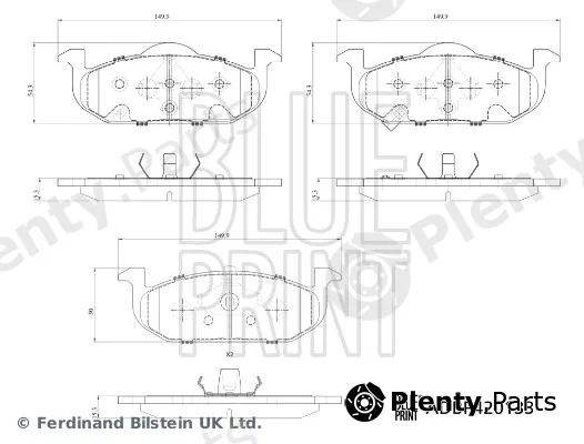 Blue Print ADBP420133 — Brake Pad Set, disc brake