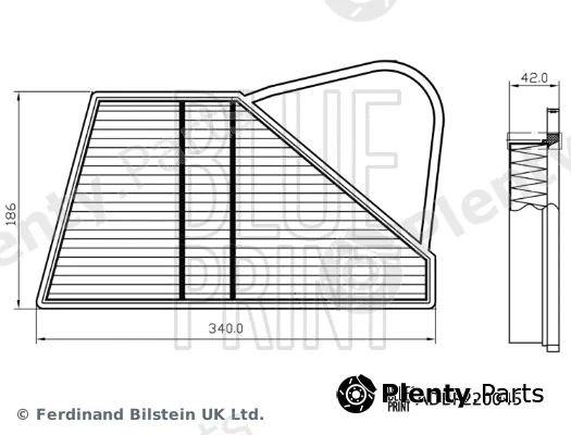 Blue Print ADBP220045 — Air Filter