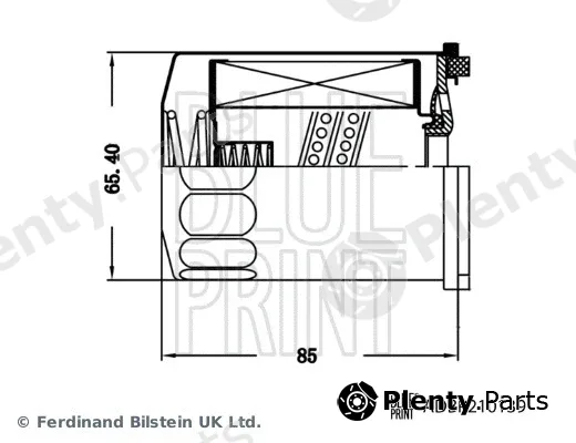 Blue Print ADBP210139 — Hydraulic Filter, automatic transmission