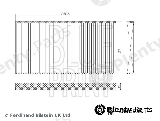 Blue Print ADBP250091 — Filter Set, cabin air