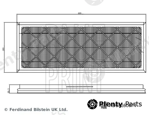 Blue Print ADBP250074 — Filter Set, cabin air