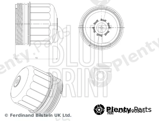 Blue Print ADBP990036 — Cap, oil filter housing