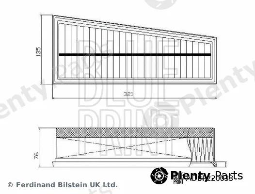 Blue Print ADBP220033 — Air Filter