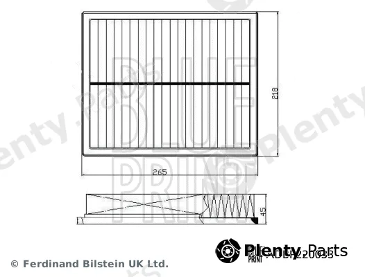Blue Print ADBP220034 — Air Filter