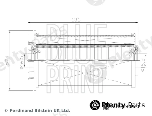 Blue Print ADBP230020 — Fuel Filter