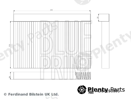 Blue Print ADBP250095 — Filter, cabin air