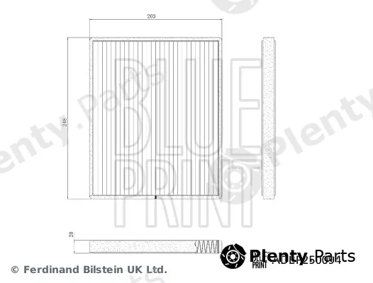Blue Print ADBP250094 — Filter, cabin air