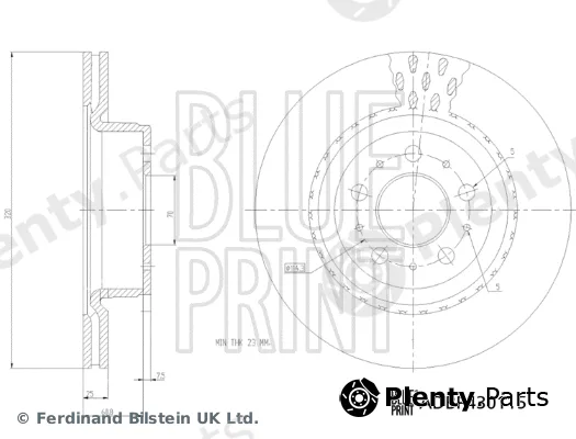 Blue Print ADBP430115 — Brake Disc