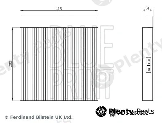 Blue Print ADBP250062 — Filter, cabin air