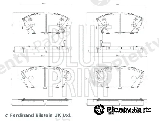 Blue Print ADBP420095 — Brake Pad Set, disc brake
