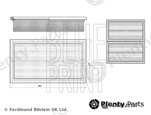 Blue Print ADBP220137 — Air filter kit