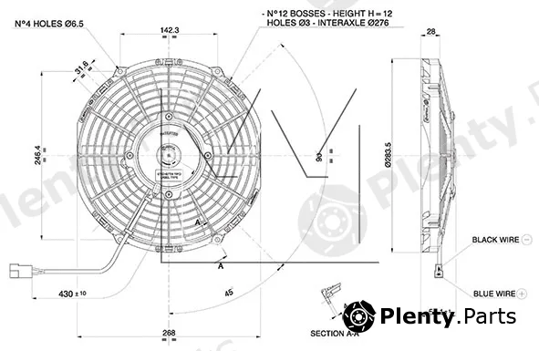 Monark 093840349 — Fan, engine cooling