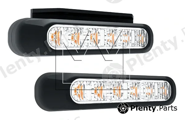 Monark 098286275 — Warning Light 12 - 36V, 6 OSRAM LED's, 8 W, IP68, ECE R65